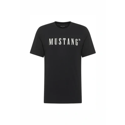 Abbildung von MUSTANG Herren T Shirt Austin Regular Fit S 3XL Weiss Schwarz Gün Baumwolle, Größe:3XL, Farbe:Black 4142