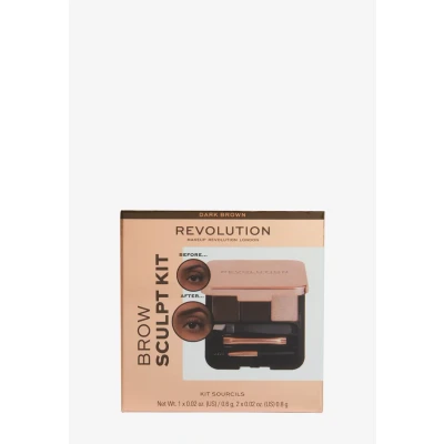 Abbildung von Makeup Revolution BROW Sculpt KIT Set, Damen, Größe: One Size, Dark