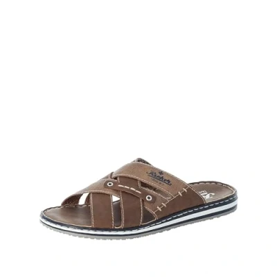 Abbildung von Rieker Pantolette flach, Herren, Größe: 43, Zimt/reh Schuhe