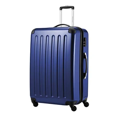 Abbildung von HAUPTSTADTKOFFER Alex Großer Hartschalen Koffer, 4 Doppel Rollen, Trolley, Rollkoffer, Reisekoffer, Volumenerweiterung, 75 cm, 119 Liter, Dunkelblau