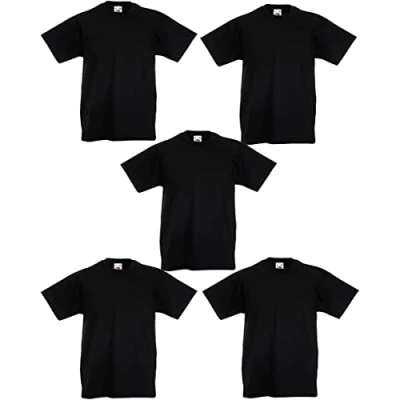 Abbildung von Fruit of the Loom Jungen 61 019 0 T Shirt, weiß, 14 15 Jahre (5er Pack)