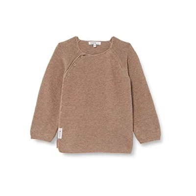 Abbildung von Noppies Unisex Baby U Cardigan Knit ls Pino Strickjacke, Taupe Melange P757, 62