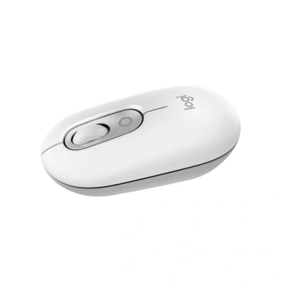 Abbildung von Logitech POP Mouse, kompakte und mobile kabellose Bluetooth Maus mit programmierbaren Tasten leisen Klicks, Easy Switch für einfaches Umschalten bis zu 3 Geräten, Notebook, Tablet, PC Grauweiß