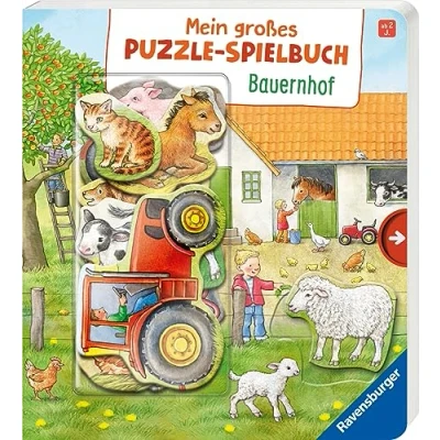 Abbildung von Mein großes Puzzle Spielbuch: Bauernhof