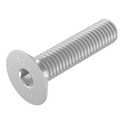 Abbildung von SECCARO Senkschraube M6 x 25 mm, Edelstahl V2A VA A2, DIN 7991 / ISO 10642, Innensechskant, 20 Stück