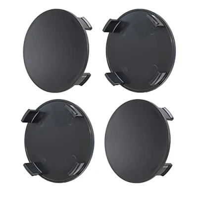 Abbildung von Set 4 Stück x 75mm Nabenkappen Radkappen Kappen Felgenkappen (Ohne Abdeckung, SCHWARZ)