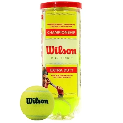 Abbildung von Wilson Tennisbälle Champ Extra Duty für alle Beläge, gelb, 3er Dose, WRT100101