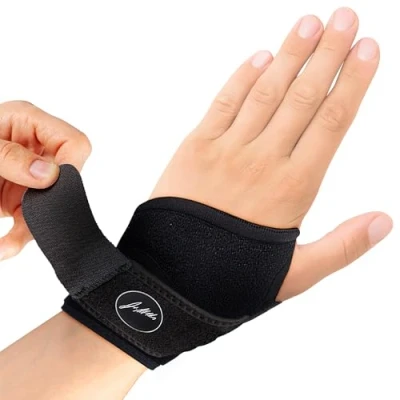 Abbildung von Dr. Arthritis Von Ärzten Entworfen Karpaltunnel Handgelenkstütze, Handgelenk Bandagen, Handbandage Rechts und Links, Nächtliche Schiene, Schwarz, Einzelpackung