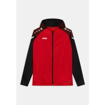 Abbildung von JAKO Unisex Kinder met capuchon Kapuzenjacke Performance, rot/schwarz, 164 EU