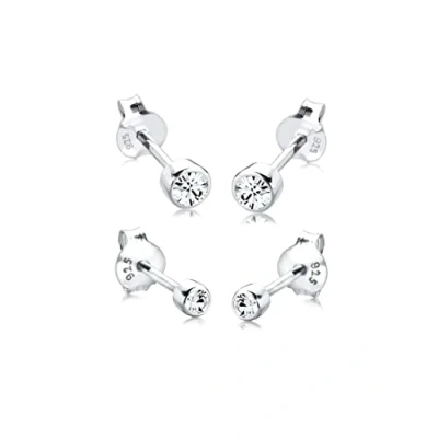 Abbildung von Elli SET Elements Ohrringe silvercoloured, Damen, Größe: One Size, Silver coloured