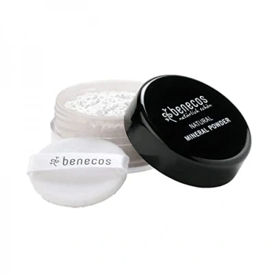 Abbildung von benecos Naturkosmetik Mineral Powder loose mattierend talkfrei vegan translucent 6g