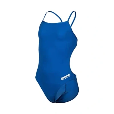 Abbildung von ARENA Mädchen Girl&#039;s Team Swimsuit Challenge Solid Badeanzüge, Navy white, 164 EU