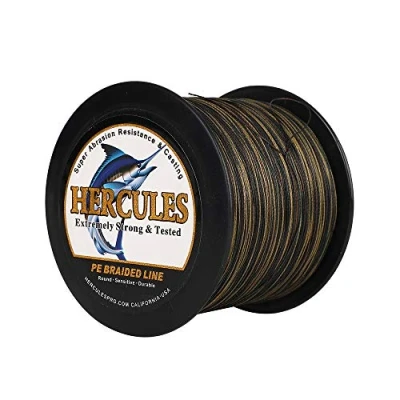 Abbildung von HERCULES Super Cast 100m 2000m Yards Geflochtene Angelschnur 10lb 300lb Test für Salzwasser Süßwasser PE Geflecht Fischdraht Superline 8 Stränge