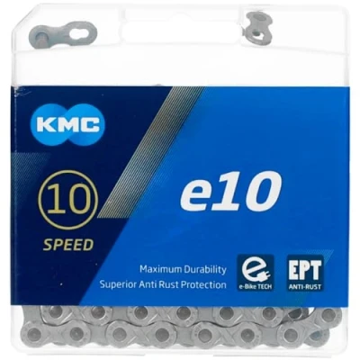 Abbildung von KMC Unisex Erwachsene e10 EPT E Bike 10 Fach Kette 1/2&quot; x11/128, 136 Glieder, Silber