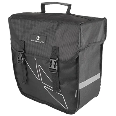 Abbildung von M Wave Gepäckträgertasche Amsterdam Single, schwarz, 18 l