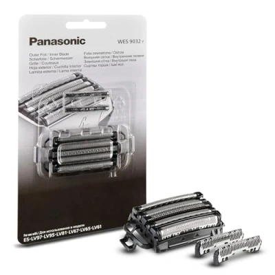 Abbildung von Panasonic WES9032Y1361 Ersatzklingen und Scherfolie für ES LV97, LV95, LV81, LV69, LV67, LV65 &amp; LV61 Elektrorasierer, Kombipack, 5 Klingen System, japanischer Edelstahl, wasserdicht