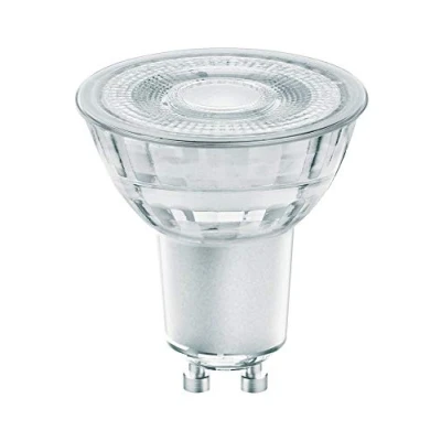 Abbildung von OSRAM STAR+ Dimmbare PAR16 LED Reflektorlampe mit GU10 Sockel, Warmweiss (2200K bis 2700K) GlowDIM Effekt, 4.50W, Glas Spot, Ersatz für 50W Reflektorlampe, SUPERSTAR GLOWdim, 4er Pack