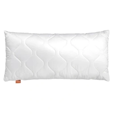 Abbildung von sleepling Basic 100 Kopfkissen, 50 x 90 cm, Ökotex, waschbar bis 60 Grad, Made in EU, Füllmengengarantie, Größengarantie, weiß