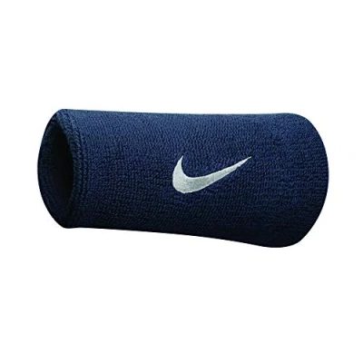 Abbildung von Nike Swoosh Doublewide Schweißbänder, Obsidian/White, OSFM