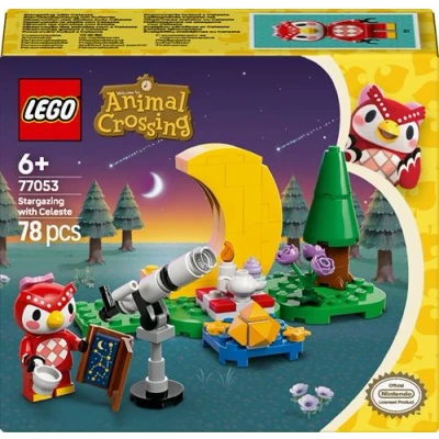 Abbildung von LEGO Animal Crossing Sternbeobachtung mit Eufemia, Bauset für Kinder, Videospiel Set fantasievolle Rollenspiele, Spielzeug Mädchen und Jungen ab 6 Jahren, Tierspielzeug Figuren 77053
