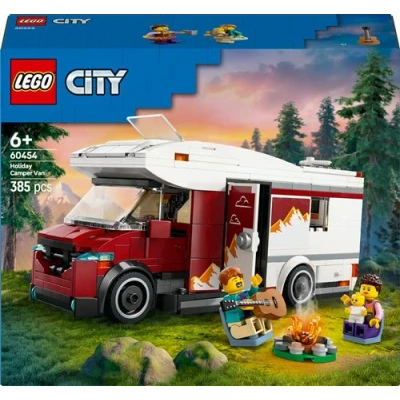 Abbildung von LEGO City Abenteuer Wohnmobil Wohnwagen Spielzeug für Jungen und Mädchen ab 6 Jahren Inkl. 3 Minifiguren Camping Zubehör Geschenkidee zum Geburtstag die Feiertage 60454
