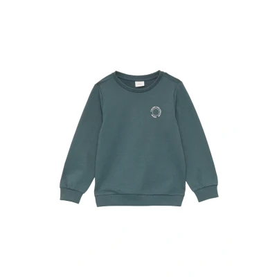 Abbildung von s.Oliver MIT BÜNDCHEN UND Kleinem Detail Sweatshirt für Kinder, Größe: 128/134, Schiefergrau