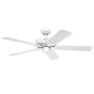 Abbildung von Westinghouse Lighting Deckenventilator, Ausführung in Weiß mit Wendeflügeln Weiß/Weiß Rattan, 7826940