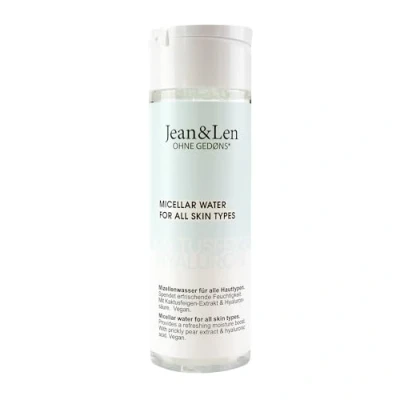 Abbildung von Jean &amp; Len Feuchtigkeitsspendendes Mizellenwasser Kaktusfeige Hyaluron, für alle Hauttypen, befreit die Haut von Schmutz abgestorbenen Hautzellen, Mizellenreinigungswasser, vegan, 200 ml