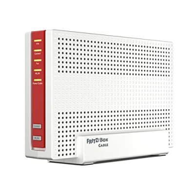 Abbildung von AVM FRITZ!Box 6690 Cable (DOCSIS 3.1 Kabel Modem, 4x4 Wi Fi 6 (WLAN AX) mit 4.800 MBit/s (5 GHz) + 1.200 (2,4 GHz), 1x 2,5 Gigabit LAN Anschluss, USB 3.0, DECT)