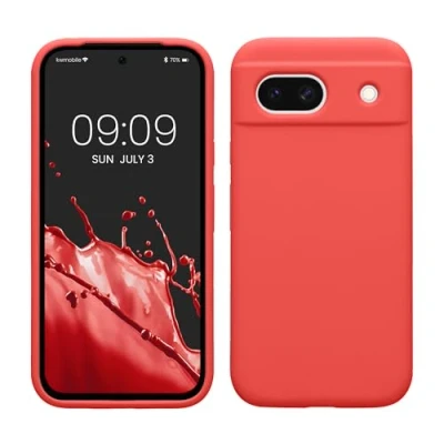 Abbildung von kwmobile Handyhülle für Google Pixel 8a Hülle, Case Hülle Silikon kabelloses Laden Dolce Vita