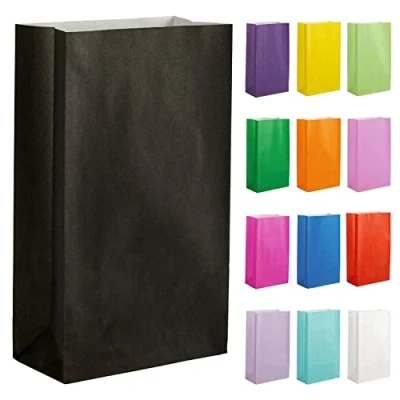 Abbildung von Thepaperbagstore 30 Papiertüten für Partys und Geschenke Schwarz 140x245x70mm