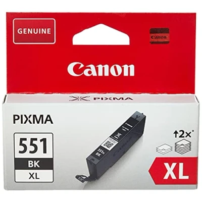 Abbildung von Canon Originaltinte CLI 551XL BK, Größe XL, Schwarz, Recyclebare Verpackung