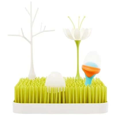 Abbildung von GRASS Starter Set von Boon, Das stylische Trocken und Abtropfgestell für Babyflaschen, Sauger Schnuller. BPA , Phtalat PVC frei. perfekte Geschenk Erstausstattung Neugeborene