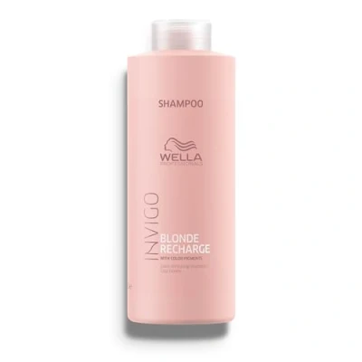 Abbildung von Wella Professionals Invigo Blonde Recharge Color Refreshing Shampoo Cool blonde, 1000 ml