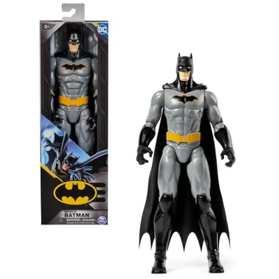 Abbildung von Batman S1 Actionfigur, 30 cm groß, voll beweglich für spannende Abenteuer und actionreiche Stunts, Spielzeug Kinder ab 4 Jahren, original Comic Design