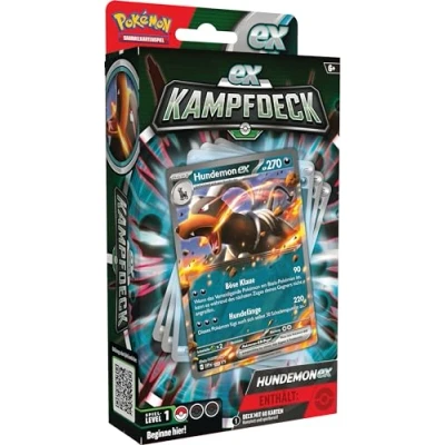Abbildung von Pokémon Sammelkartenspiel: Kampfdeck Hundemon ex (sofort spielbares Deck mit 60 Karten)
