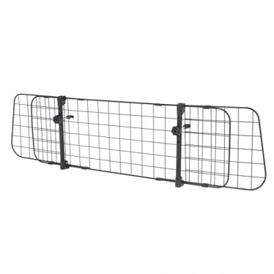 Abbildung von Kerbl Pet Autoschutzgitter, 96 145x30 cm, Kofferraumtrenngitter für den sicheren Transport von Hunden im Auto, Einfache Anbringung, Breite individuell einstellbar