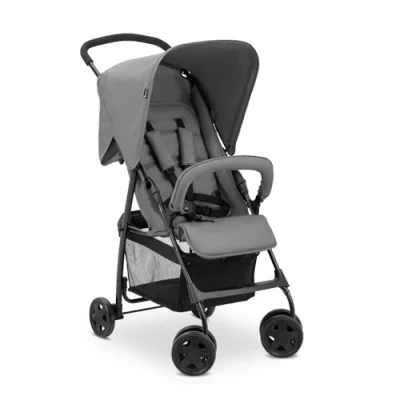 Abbildung von hauck Buggy Sport, Grey Federleichter Reisebuggy 5,9 kg mit Liegefunktion für Kinder ab Geburt bis 15 Klein Zusammenklappbar, Großer Einkaufskorb 3