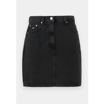 Abbildung von Tommy Jeans MOM Skirt Minirock, Damen, Größe: 27, Denim black