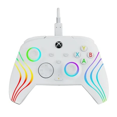 Abbildung von PDP AFTERGLOW XBX WAVE WIRED Controller weiß for Xbox Series XS, One, Officially Licensed