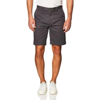 Abbildung von Amazon Essentials Herren Klassisch Geschnittene Chinoshorts, 23 cm, Grau, 33W