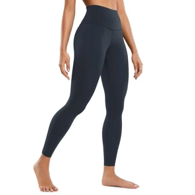 Abbildung von CRZ Yoga Butterluxe Damen High Waist Sport Leggings Blickdicht Leggins Sporthose Workout Gym Yogahose 64cm Echte Marine 44