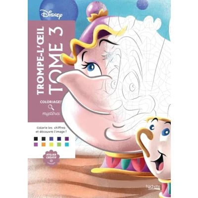Abbildung von Coloriages mystères Disney Trompe l&#039;oeil Tome 3
