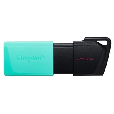 Abbildung von Kingston DataTraveler Exodia M USB Stick 3.2 Gen 1 DTXM/256GB mit beweglicher Kappe (Schwarz + Türkis)