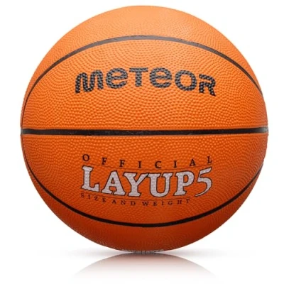 Abbildung von meteor® Layup Kinder mini Basketball Größe #5 ideal auf die Jugend Kinderhände von 4 8 Jährigen abgestimmt idealer für Ausbildung weicher mit griffiger Oberfläche (Größe 6 (Damen), Orange)