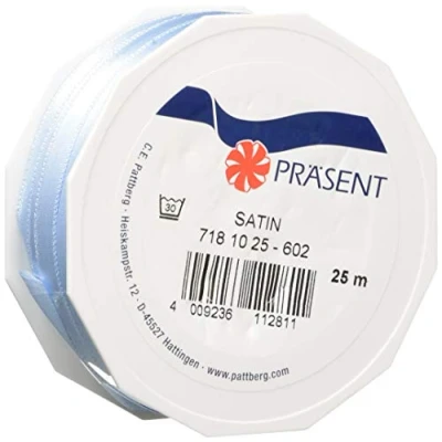 Abbildung von Präsent C.E. Pattberg Satin orange, 25 m Satinband zum Einpacken von Geschenken, mm Breite, Geschenkband Dekorieren &amp; Basteln, Dekoband, Anlass