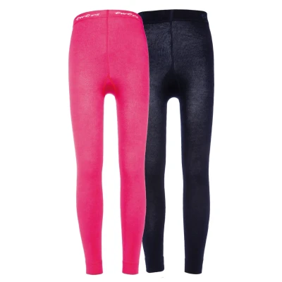 Abbildung von Ewers 2 PACK Leggings Strümpfe für Kinder, Größe: 98 104, Schwarz/pink