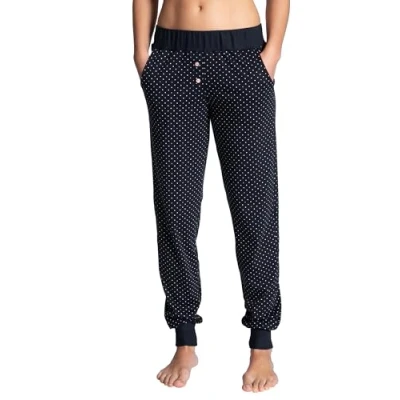 Abbildung von Calida Favourites Dreams Nachtwäsche Hose, Damen, Größe: 36/38, Dark lapis blue