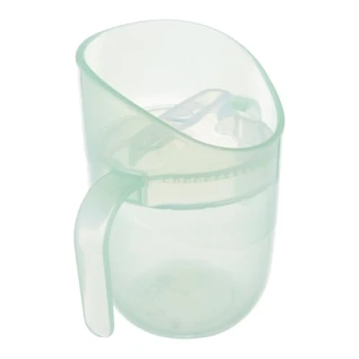 Abbildung von Difrax LOVI Baby Tasse zum Lernen 150 ml langsamer Durchfluss kein Auslaufen in normaler Position nicht 100 % dicht ab 6 Monaten Grün