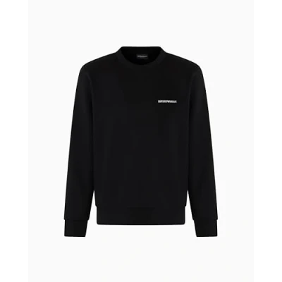Abbildung von Emporio Armani CREW NECK Sweatshirt Nachtwäsche Shirt, Herren, Größe: Medium, Black